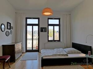 (EF0522_M) Dresden: Leipziger Vorstadt, möblierte 2-ZKB mit Parkett und ruhigem Sonnenbalkon, denkmalgeschütztes Haus – 1097 Dresden – Vorschaubild 4