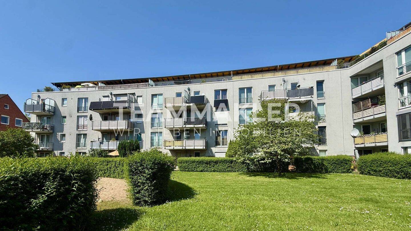 BALKON & TIEFGARAGE: frisch renovierte 2-Zimmer Wohnung mit Zeitmietvertrag
