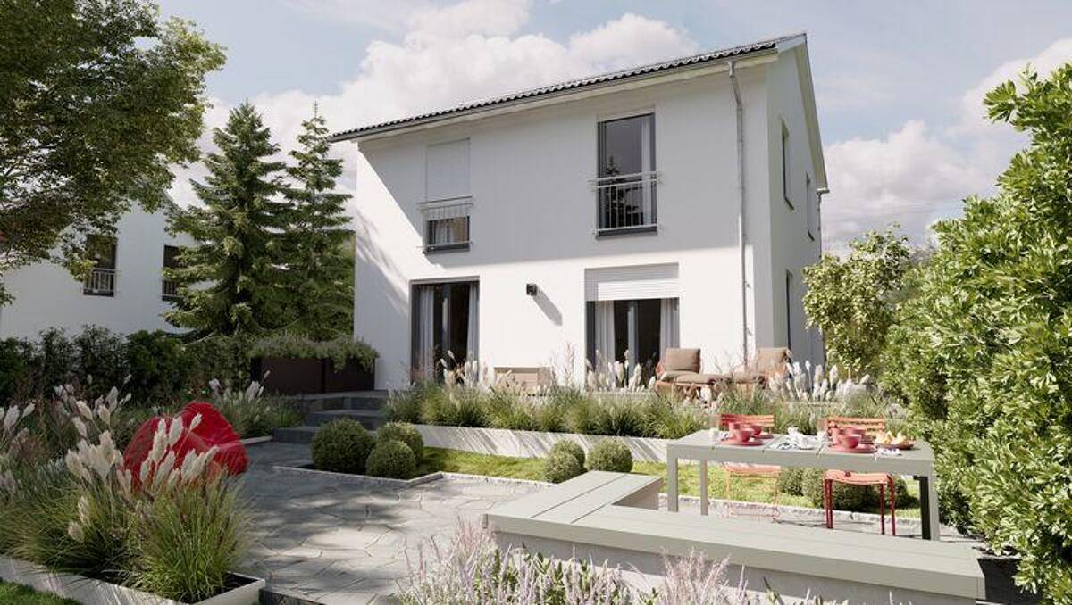 Dein nachhaltiges Stadthaus mit Satteldach - Ideal für deine PV-Anlage - Eigener Sofort-Strom inklusive schon ab dem Einzug – 55130 Mainz – Bild 1 von 9