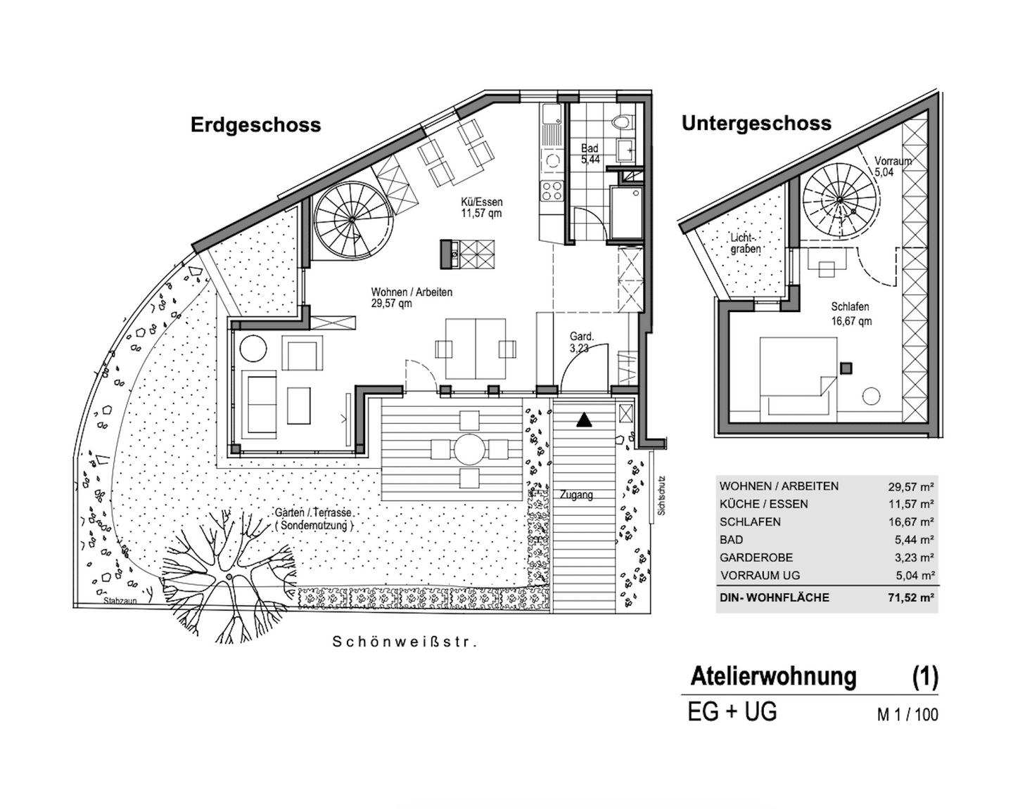 Urban wohnen in ruhiger Lage, EG & UG mit genehmigter Wohnnutzung – Nürnberg – Vorschaubild 3