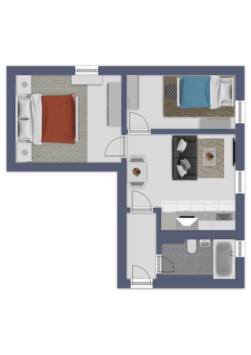 Frisch renovierte 2-Zimmer-Wohnung im EG! – Duisburg – Bild 1 von 9