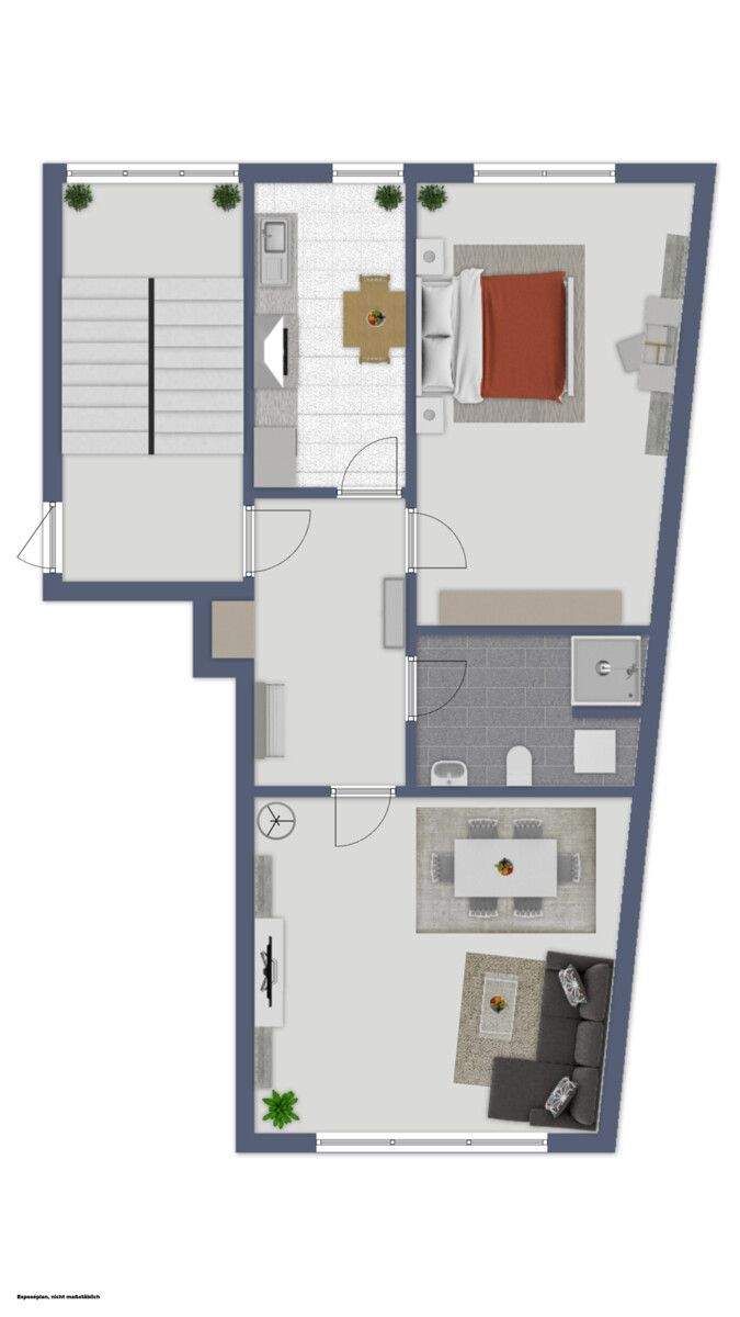 Ihre Kapitalanlage: Charmante 2-Zimmer-Stadtwohung in begehrter Lage von Nürnberg – Nürnberg – Vorschaubild 6