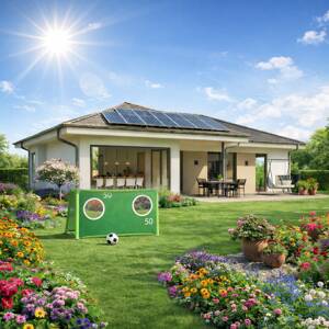 Modern. Sicher. Nachhaltig. 110 m² Bungalow mit PV, Speicher & Sicherheitspaket