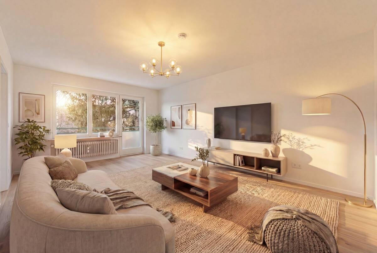 Modernes Ambiente, lichtdurchflutet und hochwertig renoviert: 2-Zimmer-Wohnung in München-Moosach! – 80992 München – Bild 1 von 9