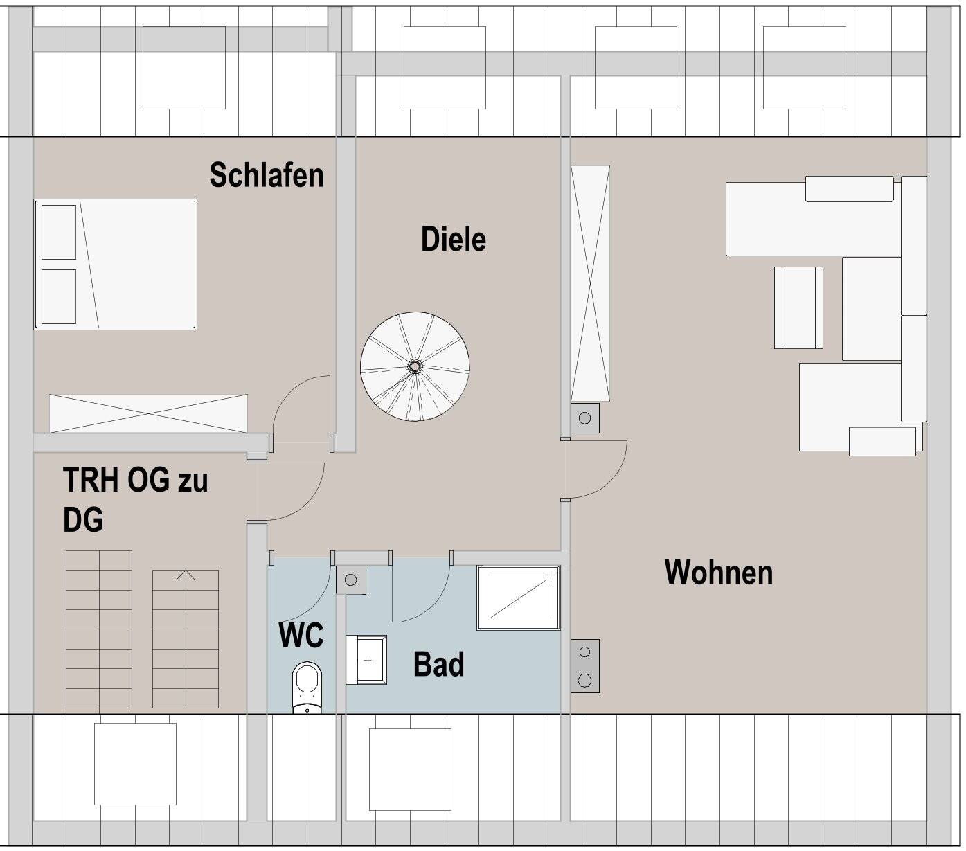 2-Familien-Haus in Burgthann, mit großem Garten (Baugrundstück ca. 500m²) – Burgthann – Vorschaubild 5
