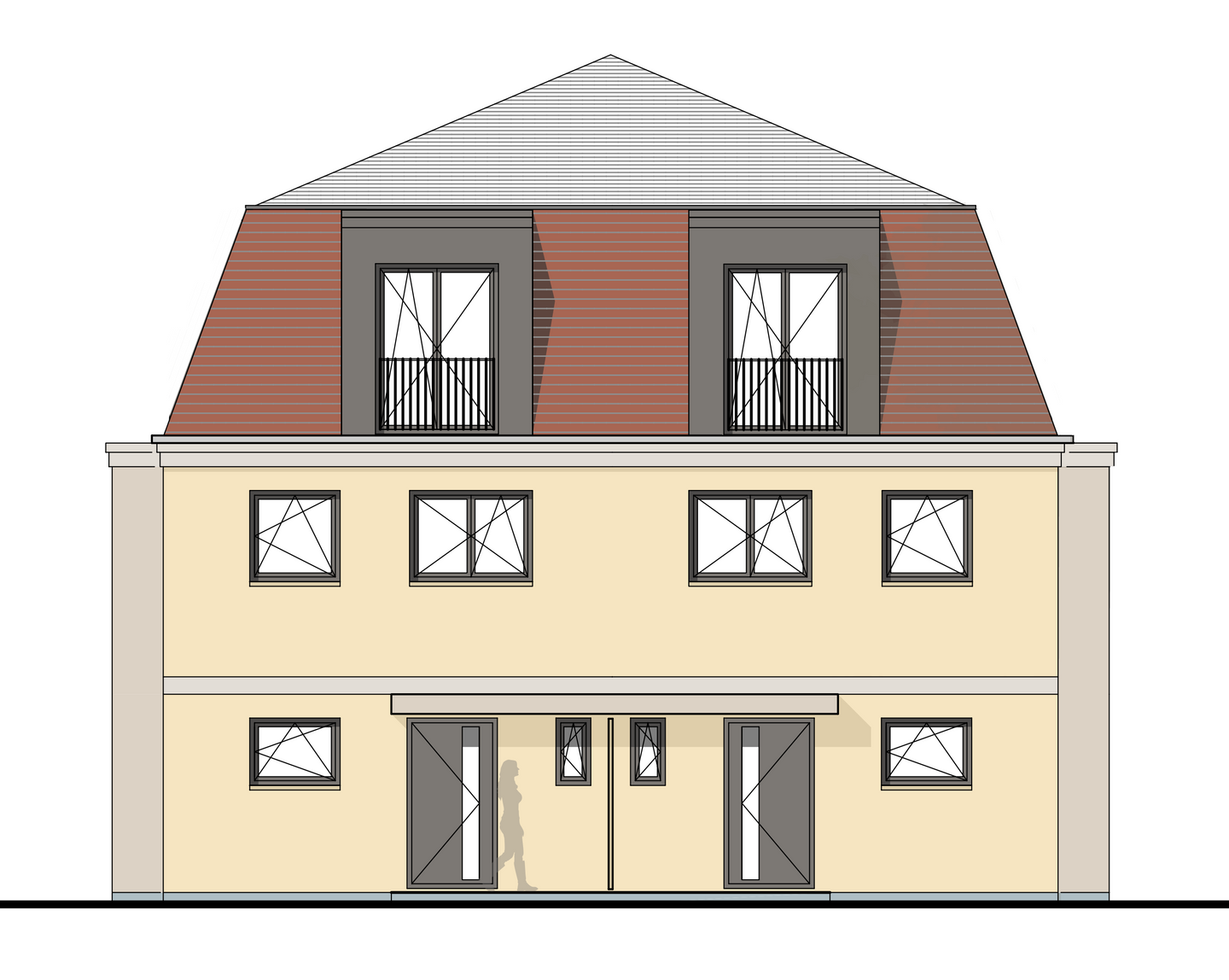 Neubau Doppelhaushälften in bester zentraler Lage von Rheinstetten-Forchheim!