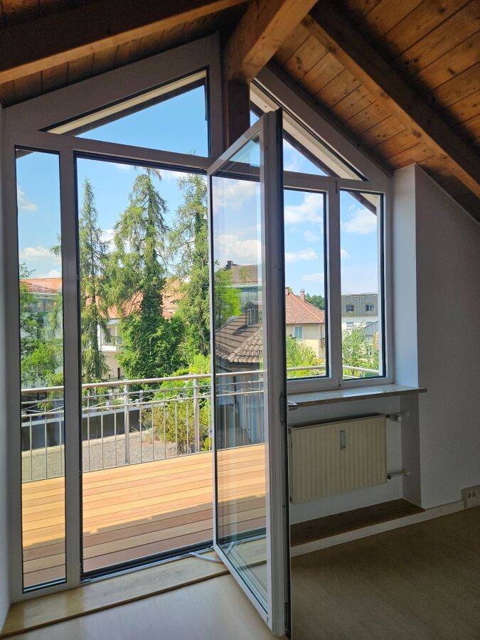 Loft Wohnung über den Dächern von Traunstein mit Balkon