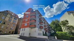 Charmante 4-Zimmer-Wohnung mit zwei Balkonen und grandiosem Weitblick in Stuttgart-West