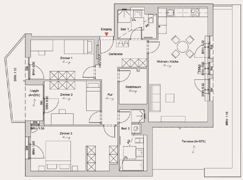 Gelegenheit: günstiges 4-Zimmer-Appartment im Erstbezug – Leipzig – Vorschaubild 4