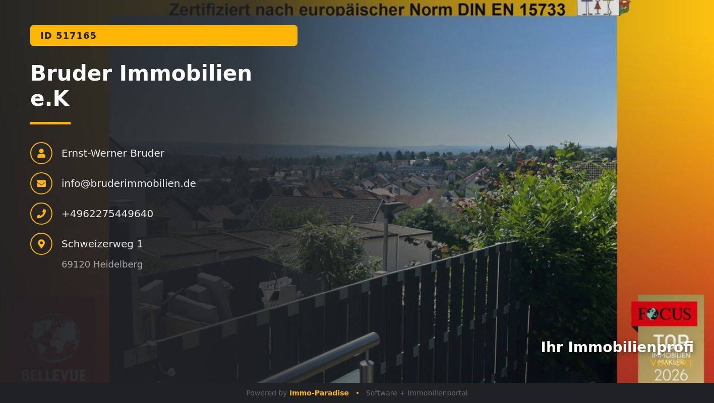 Gaiberg: RMH mit Fernblick, 2 moderne Bäder, Wohn-Ess 46m², EBK, Garage, FREI, keine K-Prov. – Gaiberg – Vorschaubild 2
