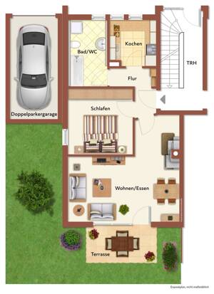 2-Zi.-ETW in Erlangen - Frauenaurach...kleine Wohnung, eigener Garten – 91056 Erlangen – Vorschaubild 2