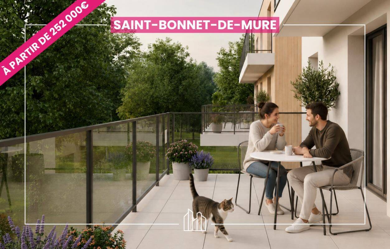 Appartement 3 pièces 62 m² · à Saint-Bonnet-de-Mure · 62 m² · 307 000 €