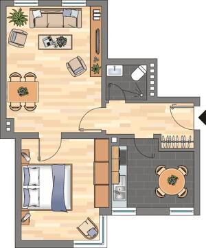 Einziehen und wohlfühlen! 2-Zimmer-Wohnung in Oldenburg-Ohmstede! – 26125 Oldenburg – Vorschaubild 3