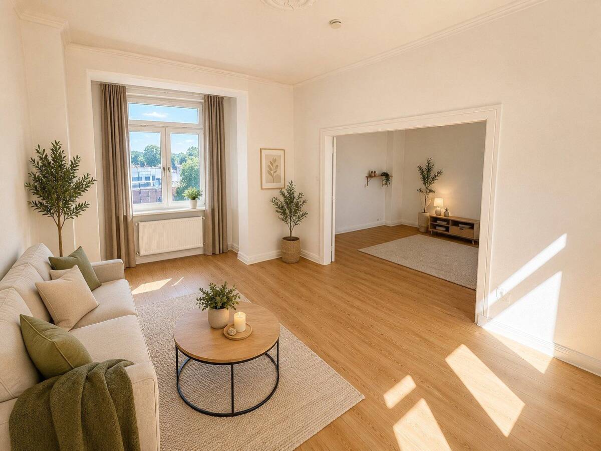 Frisch renovierte 2,5-Zimmer-Altbauwohnung mit Balkon in zentraler Lage von Solingen-Ohligs – 42697 Solingen – Bild 1 von 9