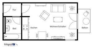 Für Kapitalanleger oder Eigennutzer - Gemütliche und helle 1-Zi-Wohnung mit Balkon in Dresden Weißig. – 1328 Dresden – Vorschaubild 4