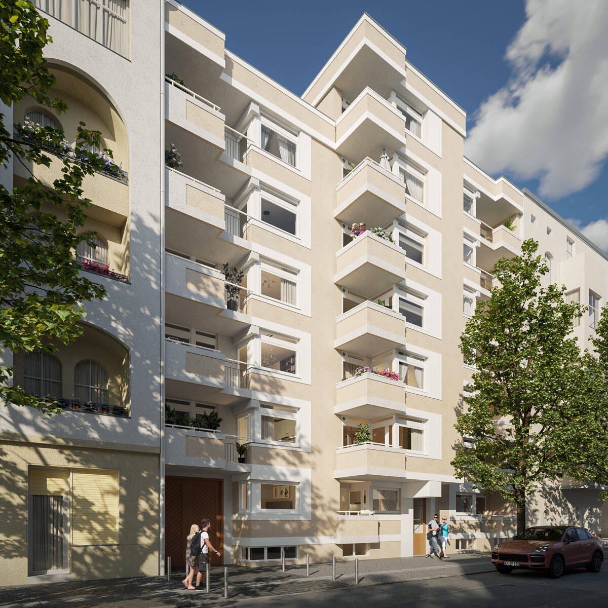 Charlottenburg: Eislebener Str: VERMIETETE 1-Zi-Whg, 40m² - 3.OG + SÜD-Balkon - kündbar in 9 Monaten – Berlin – Vorschaubild 2