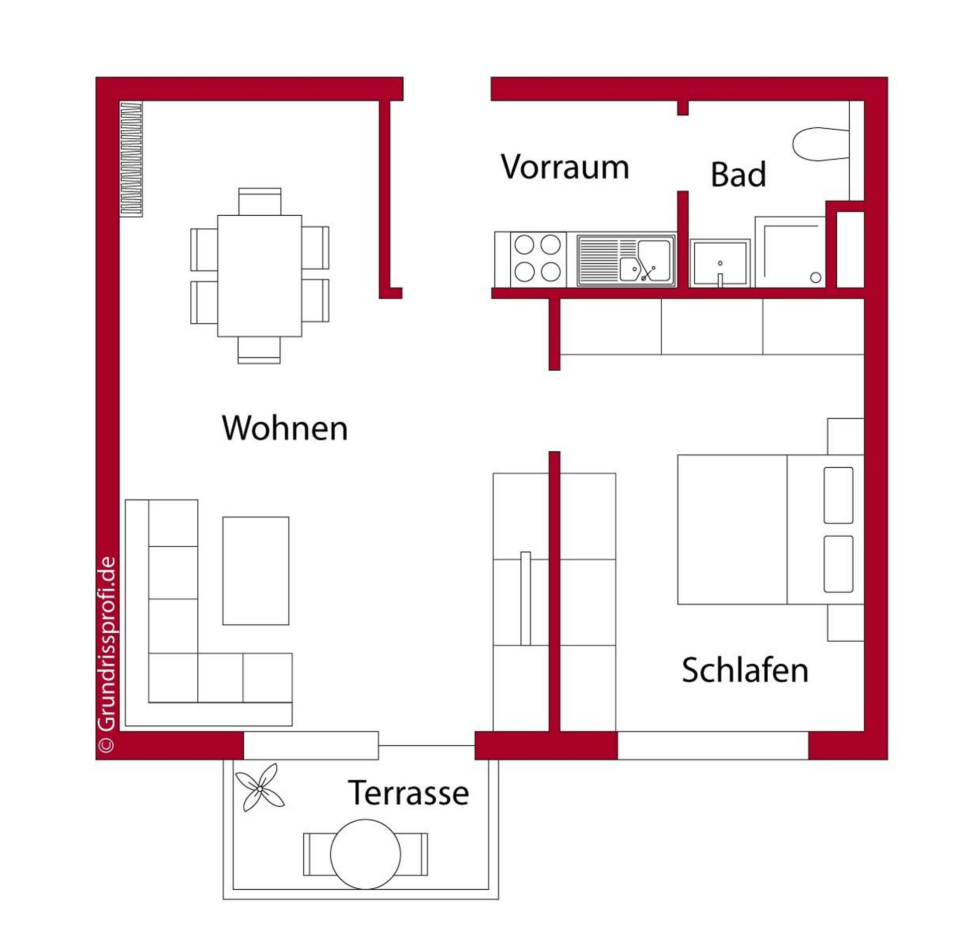 Etagenwohnung in 55129 Mainz mit 53 m² kaufen