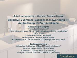Constance: Lichtdurchflutete Dachgeschosswohnung mit bulthaup b3 Premiumküche