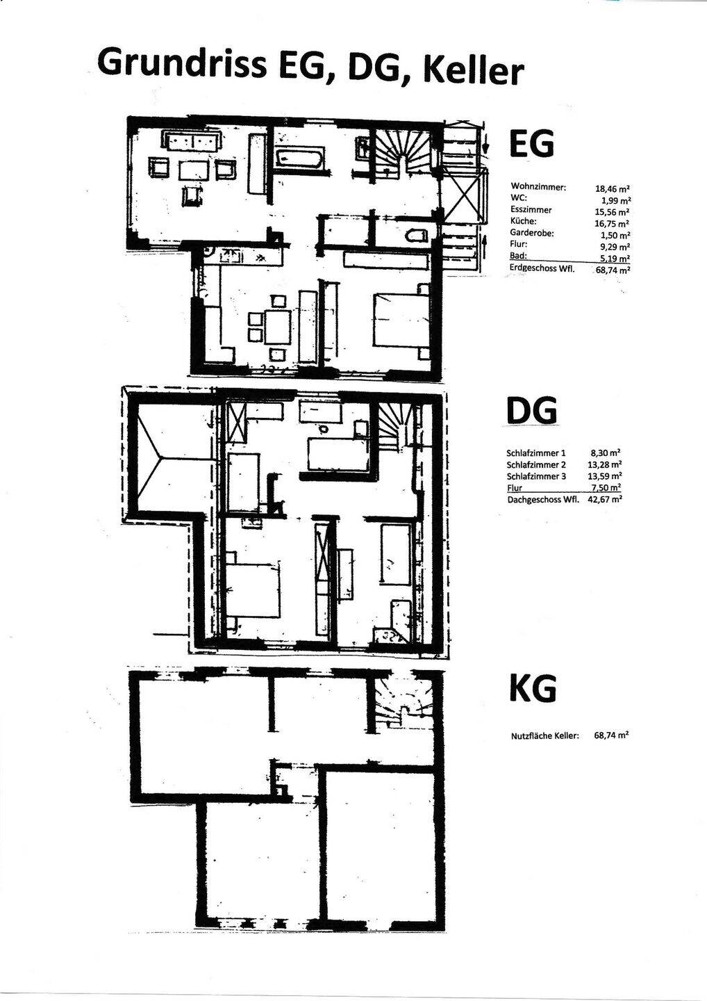 Gut aufgeteiltes, gepflegtes Einfamilienhaus 179 m² Wohn-Nutzfläche, kann sofort bezogen werden, in sehr guter Wohnlage in Hersbruck/Altensittenbach – Hersbruck – Vorschaubild 3
