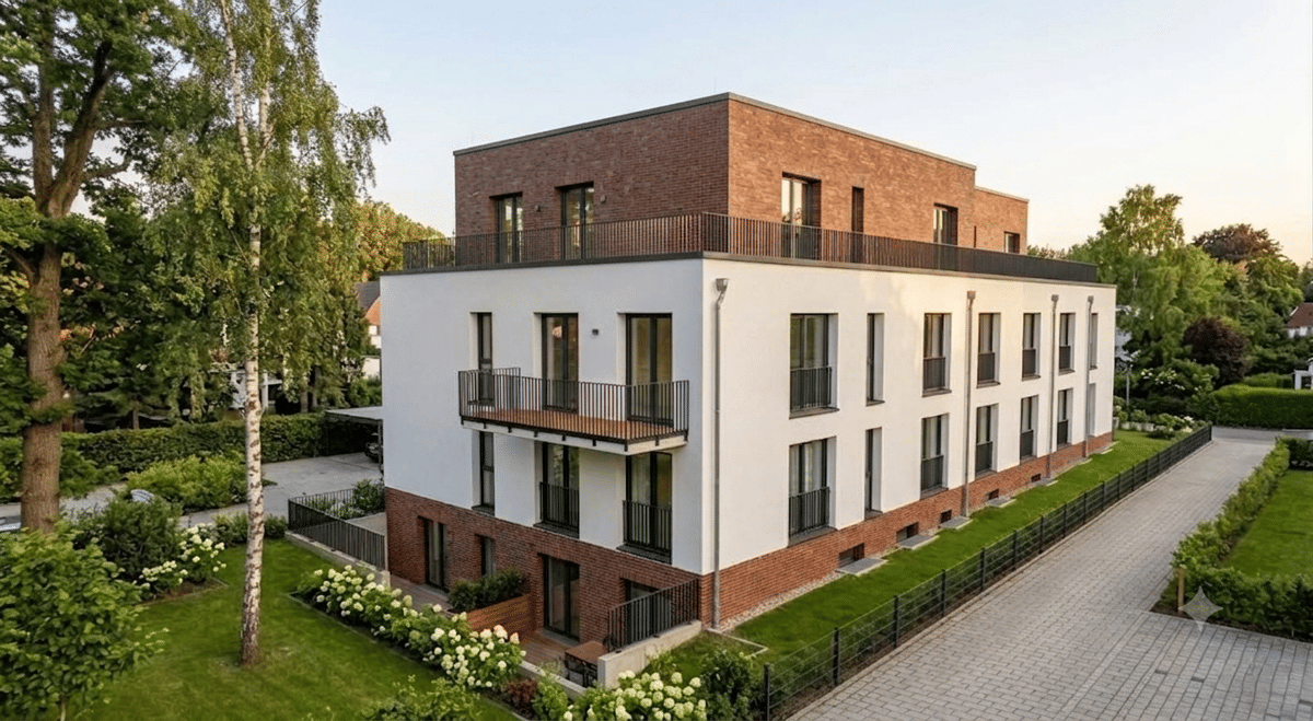 NEUBAU - Wohnung 1 -Stilvoller Wohntraum mit grünem Rückzugsort! – 21077 Hamburg – Bild 1 von 8