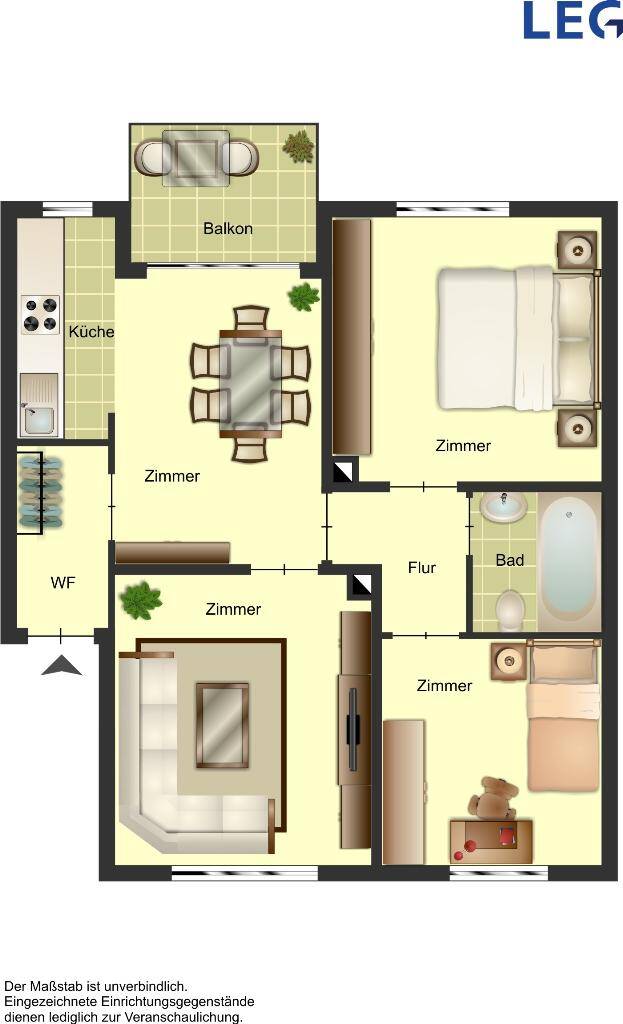 3-Zimmer-Wohnung in Gronau