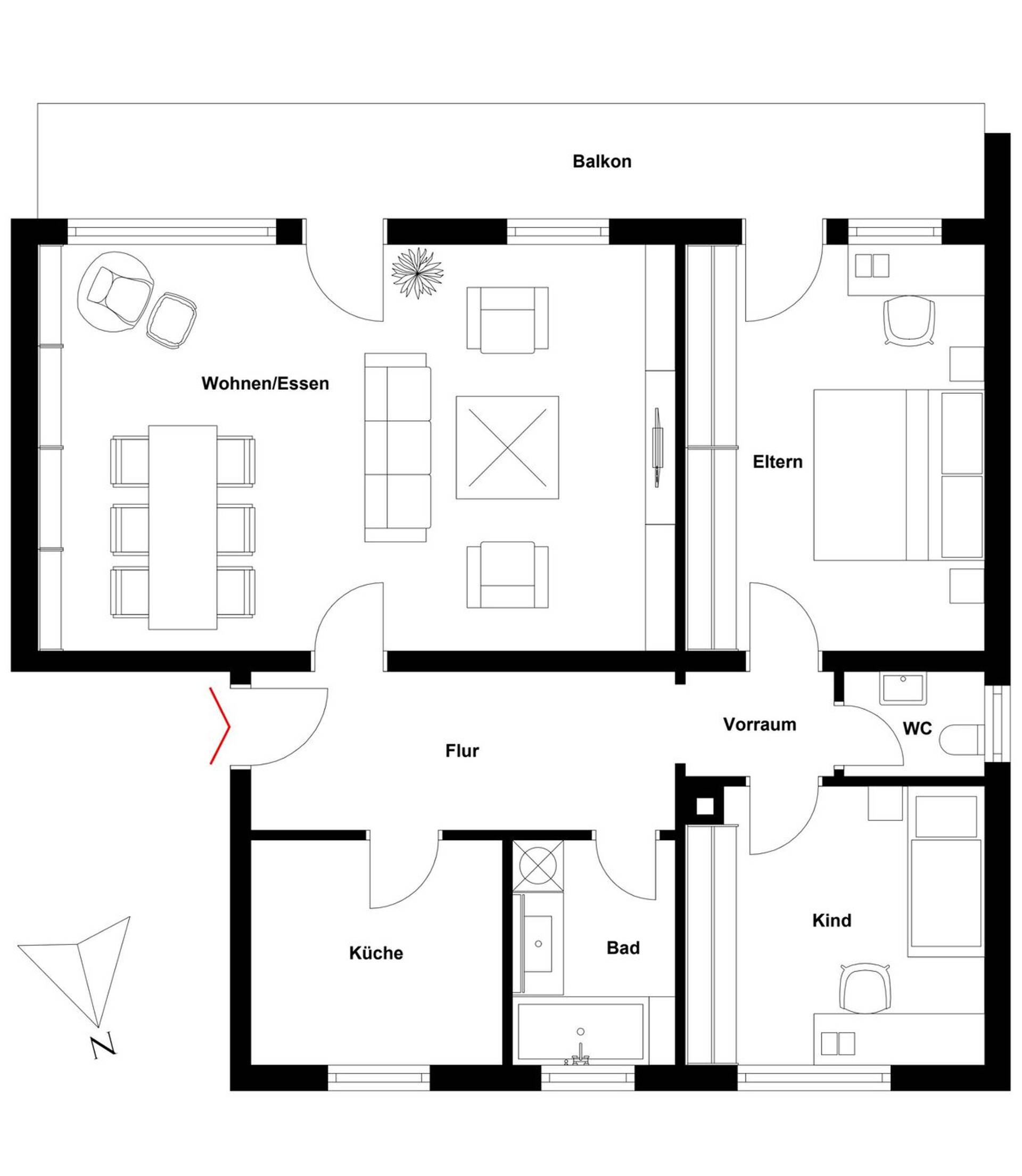 Etagenwohnung in 78224 Singen (Hohentwiel) mit 95 m² kaufen