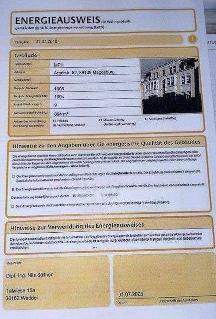 Große helle 3-Raum Wohnung mitten in Stadtfeld mit Balkon. – Magdeburg – Vorschaubild 4