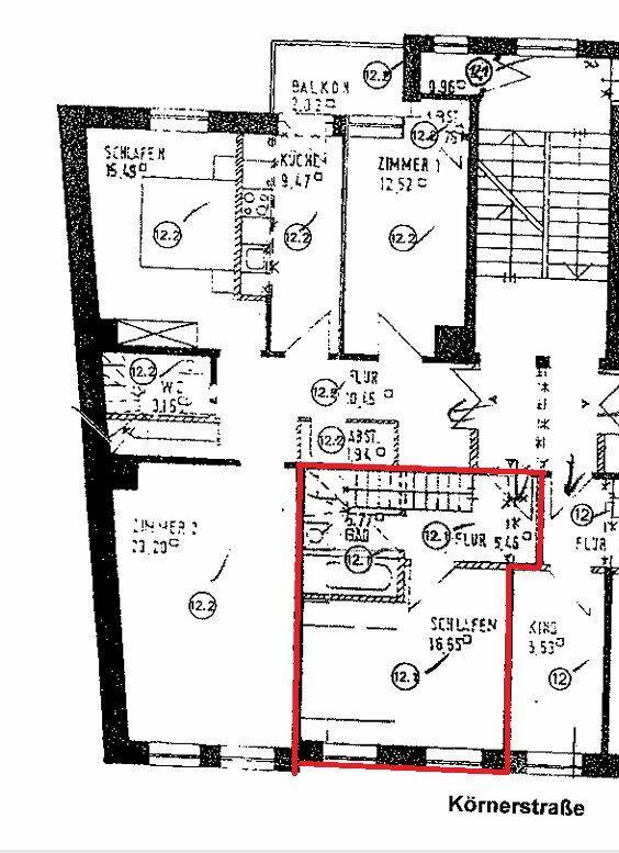 Helle großzügige 2 Zimmer Maisonette Wohnung – Leipzig – Vorschaubild 9
