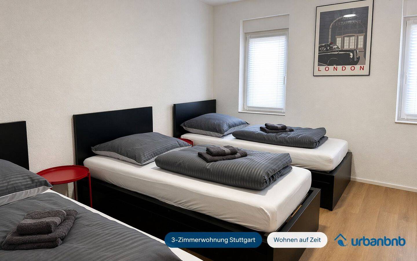 möblierte 3-Zimmerwohnung Stuttgart - Wohnen auf Zeit ab 1 Monat – Stuttgart – Bild 1 von 9