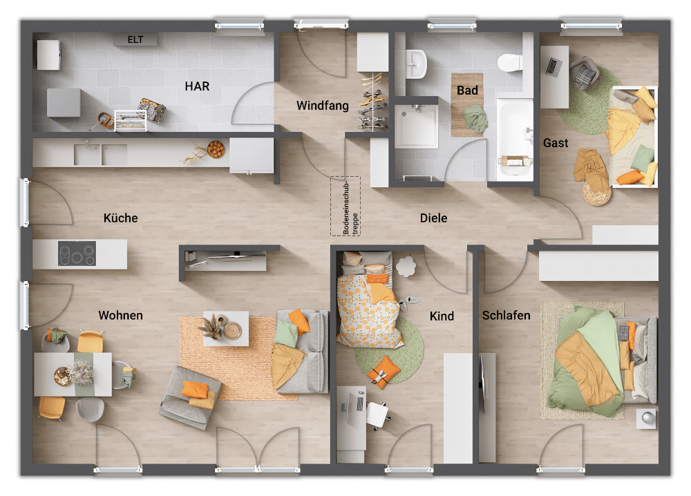 Der Bungalow mit dem charmanten Walmdach - stufenlos glücklich sein in Celle OT Scheuen – Celle – Vorschaubild 6