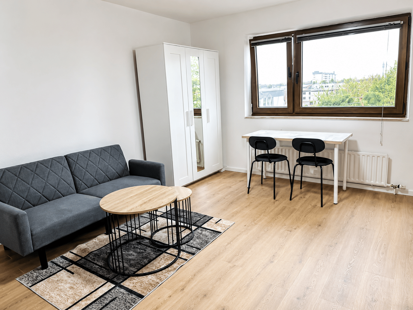 1-Zimmer-Mobiliert studio Wohnung in München-Hasenbergl