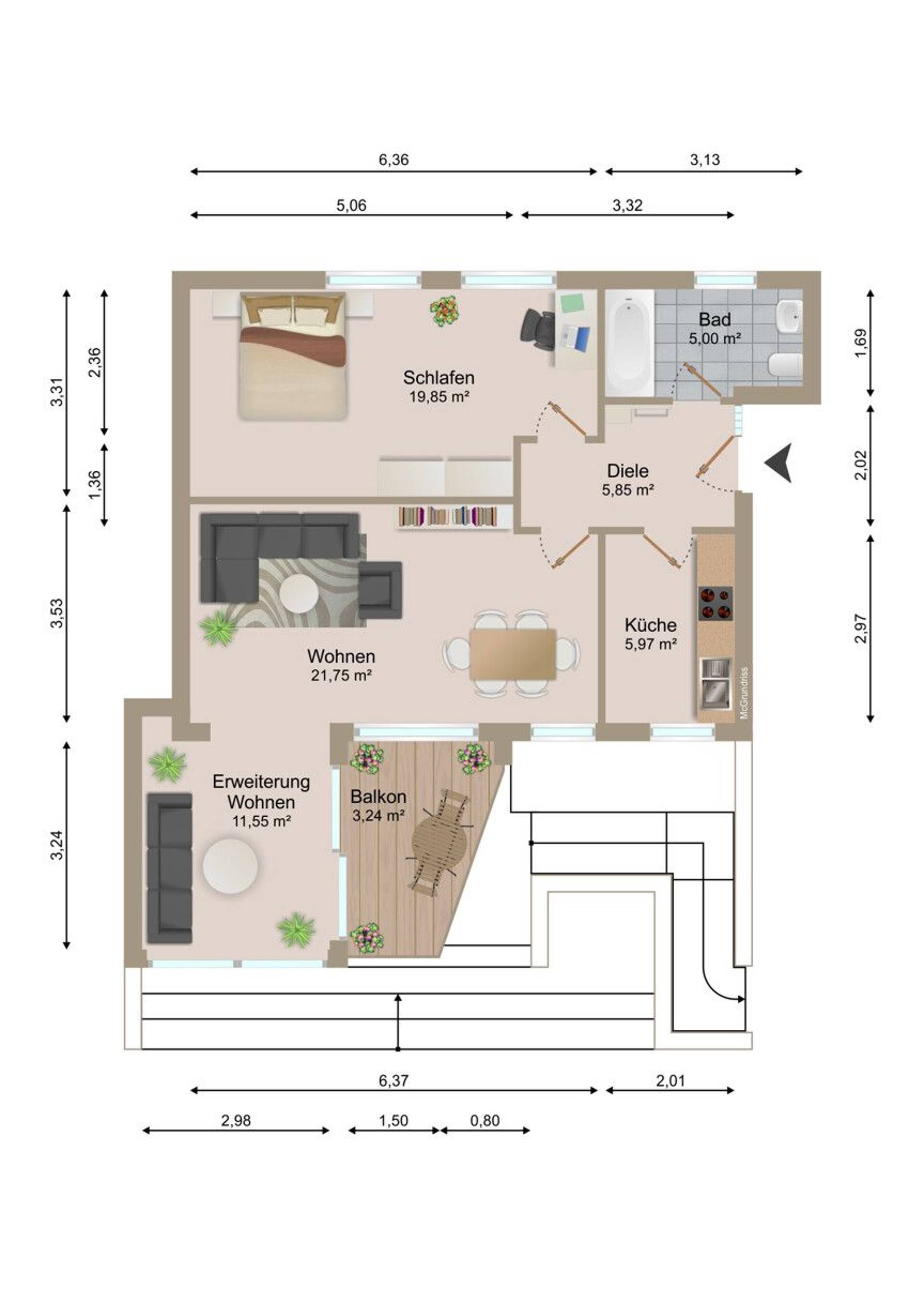 Rohdachboden in 86825 Bad Wörishofen mit 73 m² kaufen