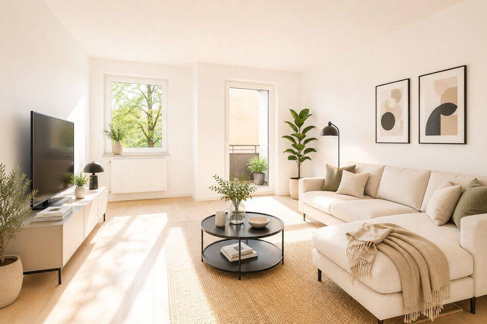 Exklusiv! 3-Zimmer in Bestlage - neu saniert, bezugsfrei & provisionsfrei