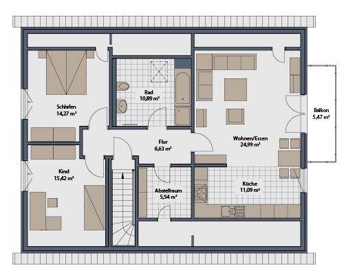 2-Familienhaus auf großem Grundstück - Unser Angebot für 2 Familien – Leichlingen – Vorschaubild 6