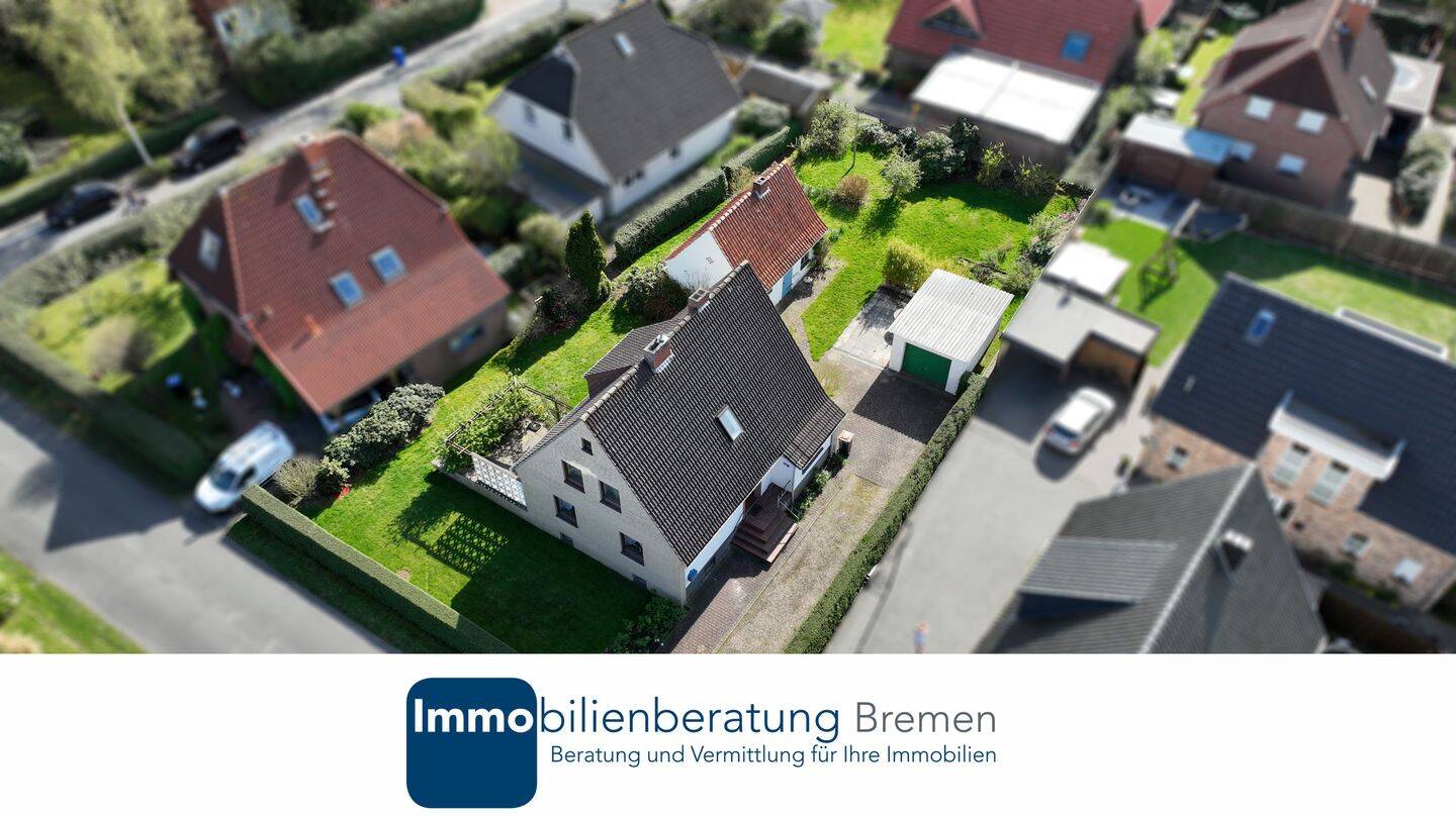 Einfamilienhaus mit Garten und massivem Nebengebäude – Lilienthal – Bild 1 von 9