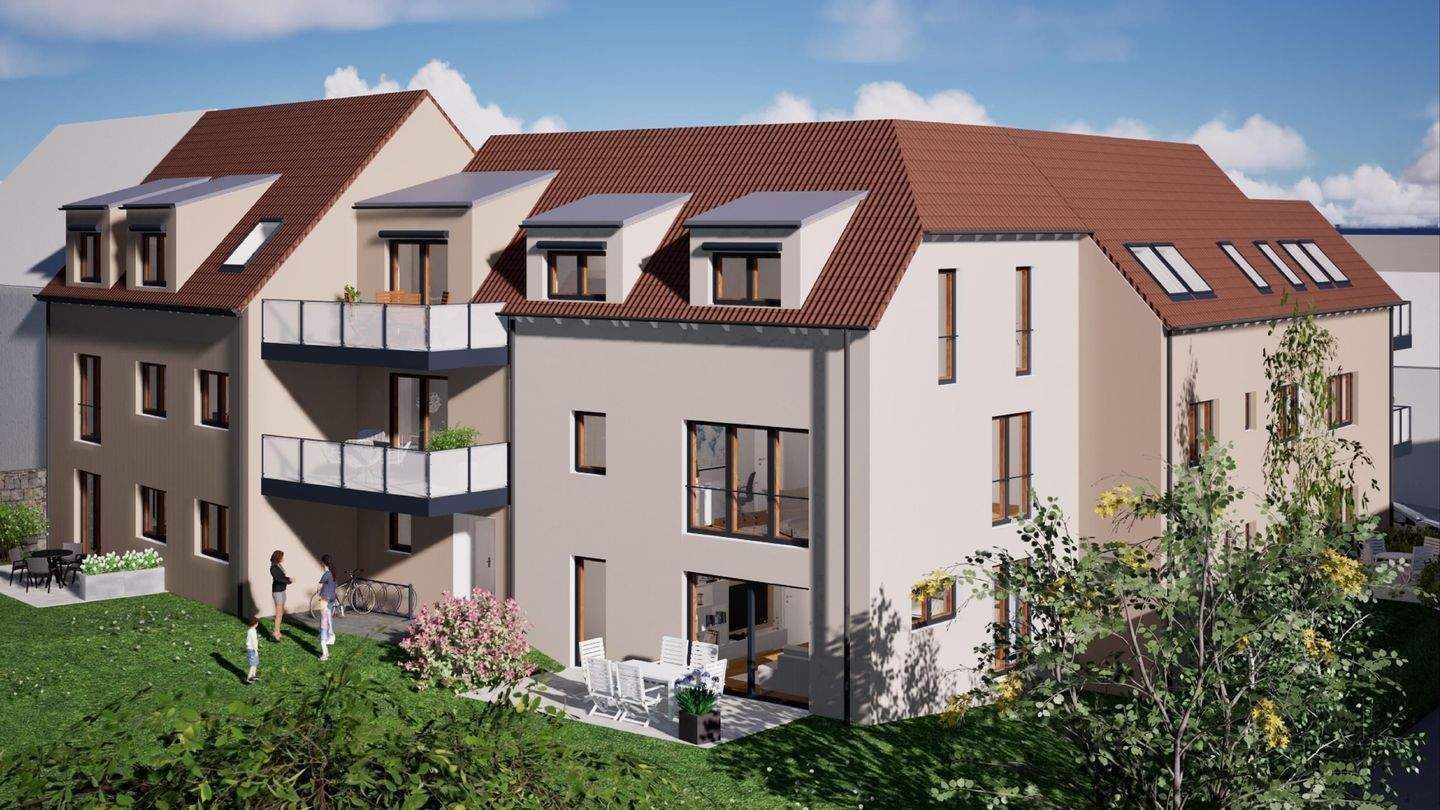 3-Zimmer Wohnung mit Balkon und eigenem Garten und gemeinschaftlichen Pool – Jena – Vorschaubild 2