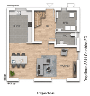 Willkommen zu Hause in Ihrer traumhaften Doppelhaushälfte mit ca. 128 m² Wohnfläche auf einem sonnigen, ca. 442 m² großen Grundstück – 22559 Hamburg – Vorschaubild 7