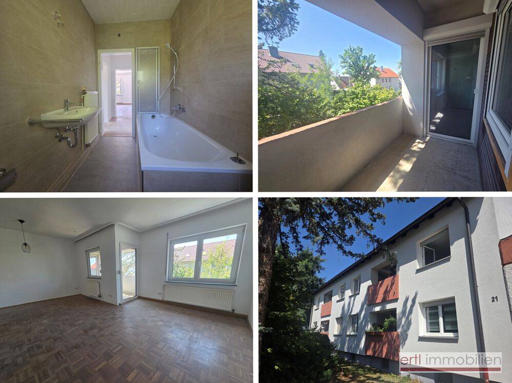 *EINZIEHEN+ WOHLFÜHLEN* lichtdurchflutete 3-Zi-Whg. mit NEUEM BAD+BALKON+GARAGE - Nähe Schulzentrum*