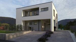 Bauhaus-Stil trifft Moderne - Architektur mit vielen Highlights - Integrierter Carport inklusive