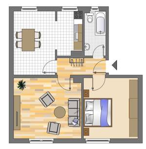 2-Zimmer-Wohnung in Dortmund Gartenstadt – 44141 Dortmund – Vorschaubild 2