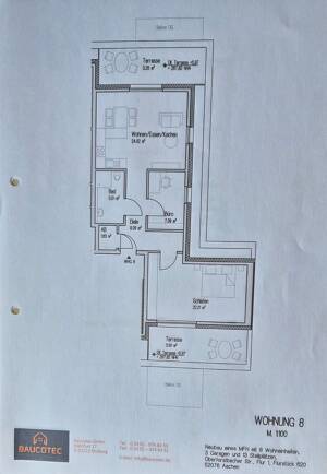 Neubau von 2 repräsentativen Penthouse-Wohnungen (Wfl. 82,5 + 98,1 m²) im modernen Style in Aachen-Oberforstbach – 52076 Aachen – Vorschaubild 8
