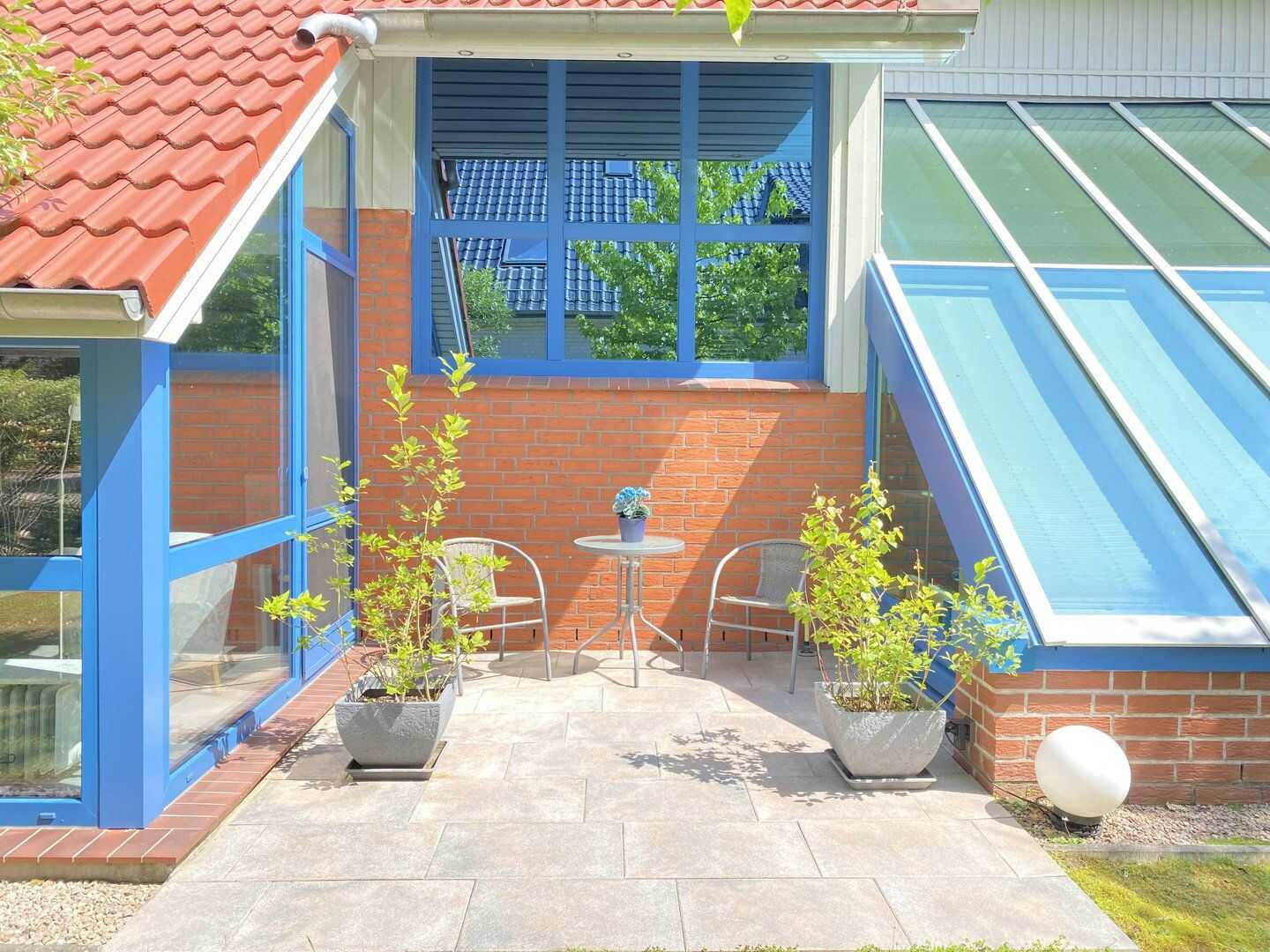Gepflegtes Architektenhaus mit Swimmingpool, Gästehaus und freiem Naturblick – Ganderkesee – Vorschaubild 5