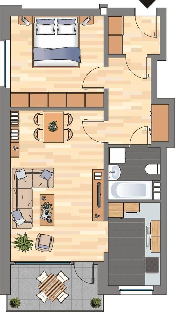 2-Zimmer-Wohnung in Wilhelmshaven Fedderwardergroden – Wilhelmshaven – Vorschaubild 8