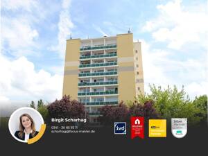 Merseburg-geräumige 3-Zi-Wohnung mit großem Balkon, Laminat und Lift!