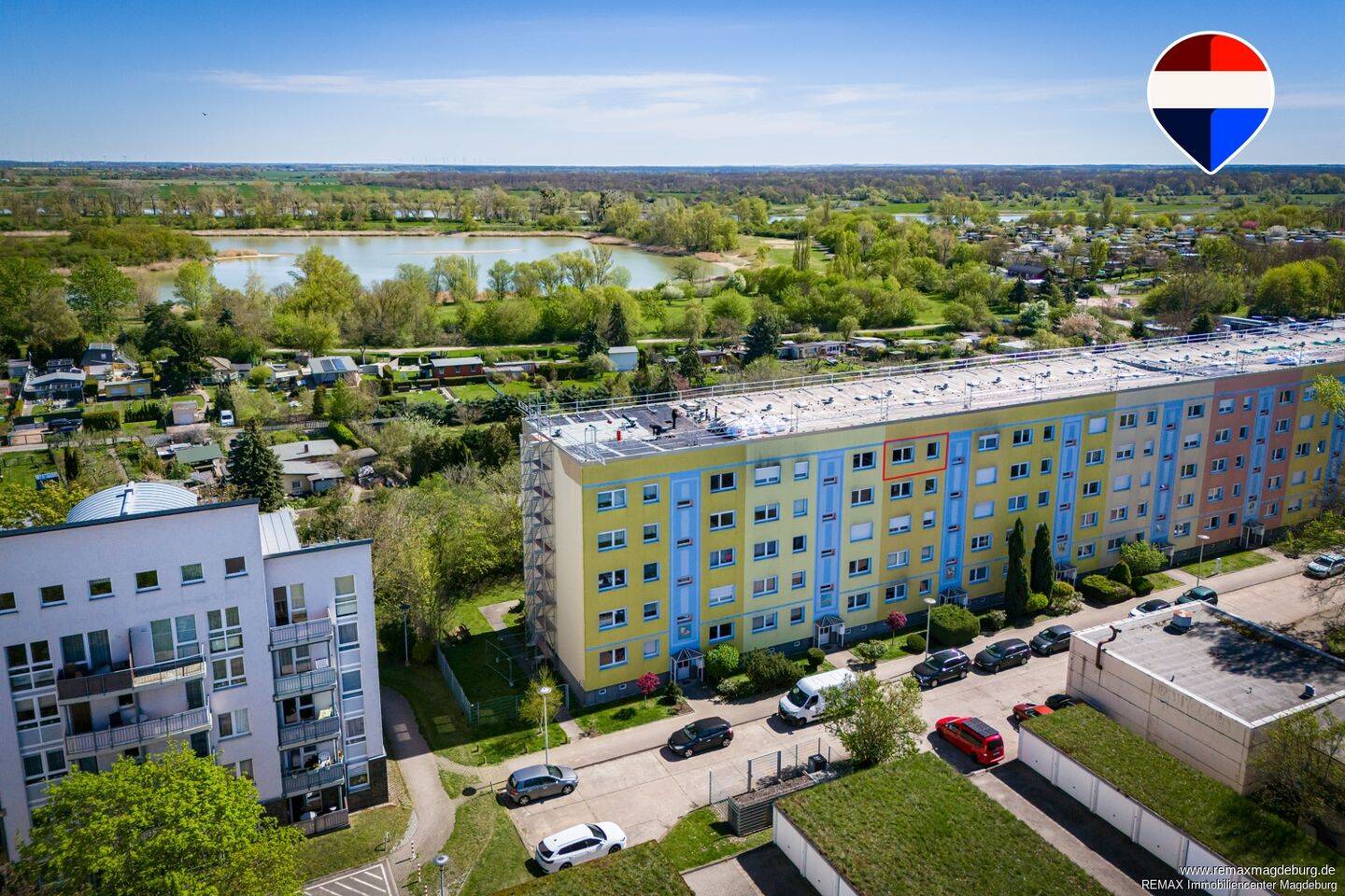 Wohnen mit Weitblick: 3-Raum-Wohnung mit Balkon und Blick auf den Salbker See