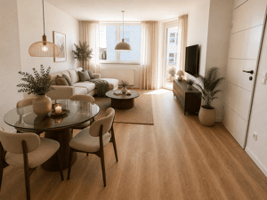 Bezugsfrei | Stilvolle 2-Zimmer-Wohnung mit Balkon in gepflegtem Baujahr 2004 – 40227 Düsseldorf – Vorschaubild 3