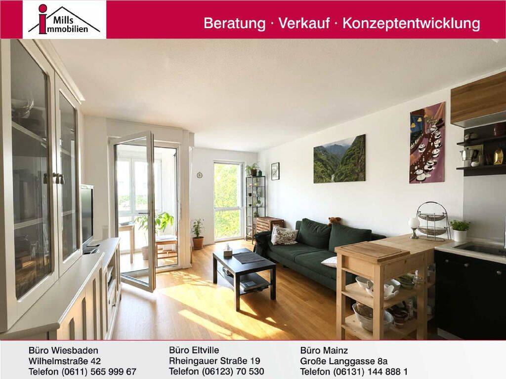 Stilvoll Wohnen in Mainz Hartenberg-Münchfeld: Moderne 2-ZKB Eigentumswohnung mit Loggia und Aufzug