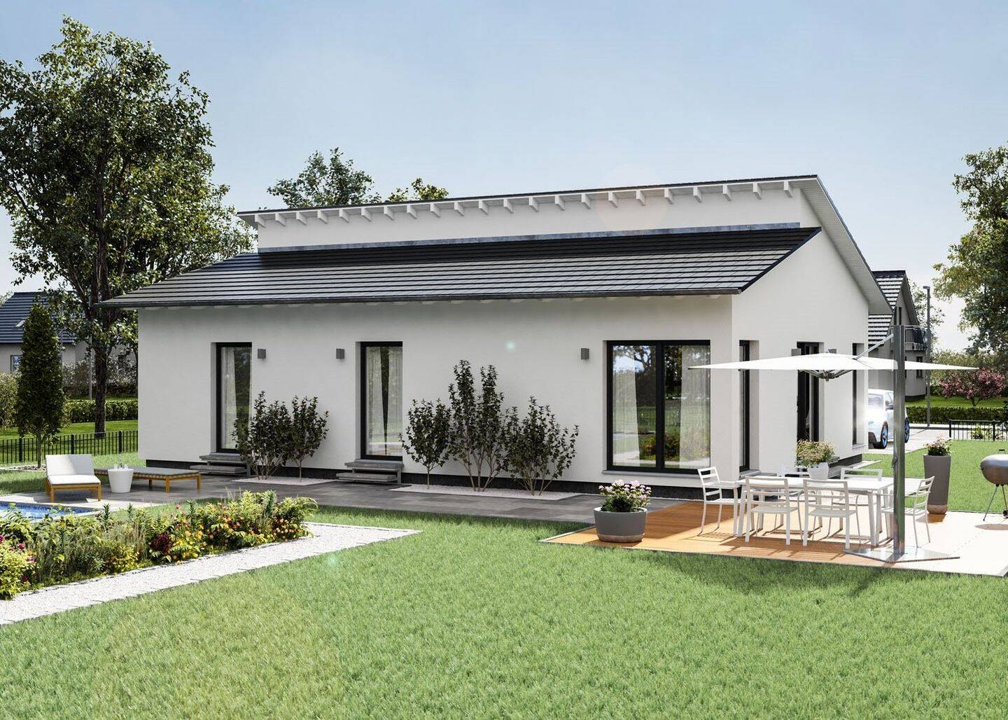 Selbst Familien finden in diesem ebenerdigen Haus genügend Platz. ComfortStyle 10.01.P – Lug – Vorschaubild 4