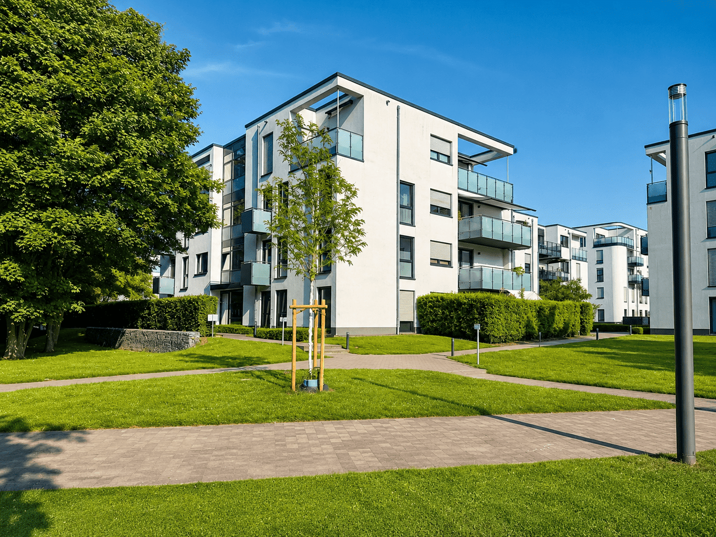 Hochwertige & barrierearme Mietwohnung mit großem Westbalkon in Top-Lage der Lüner City