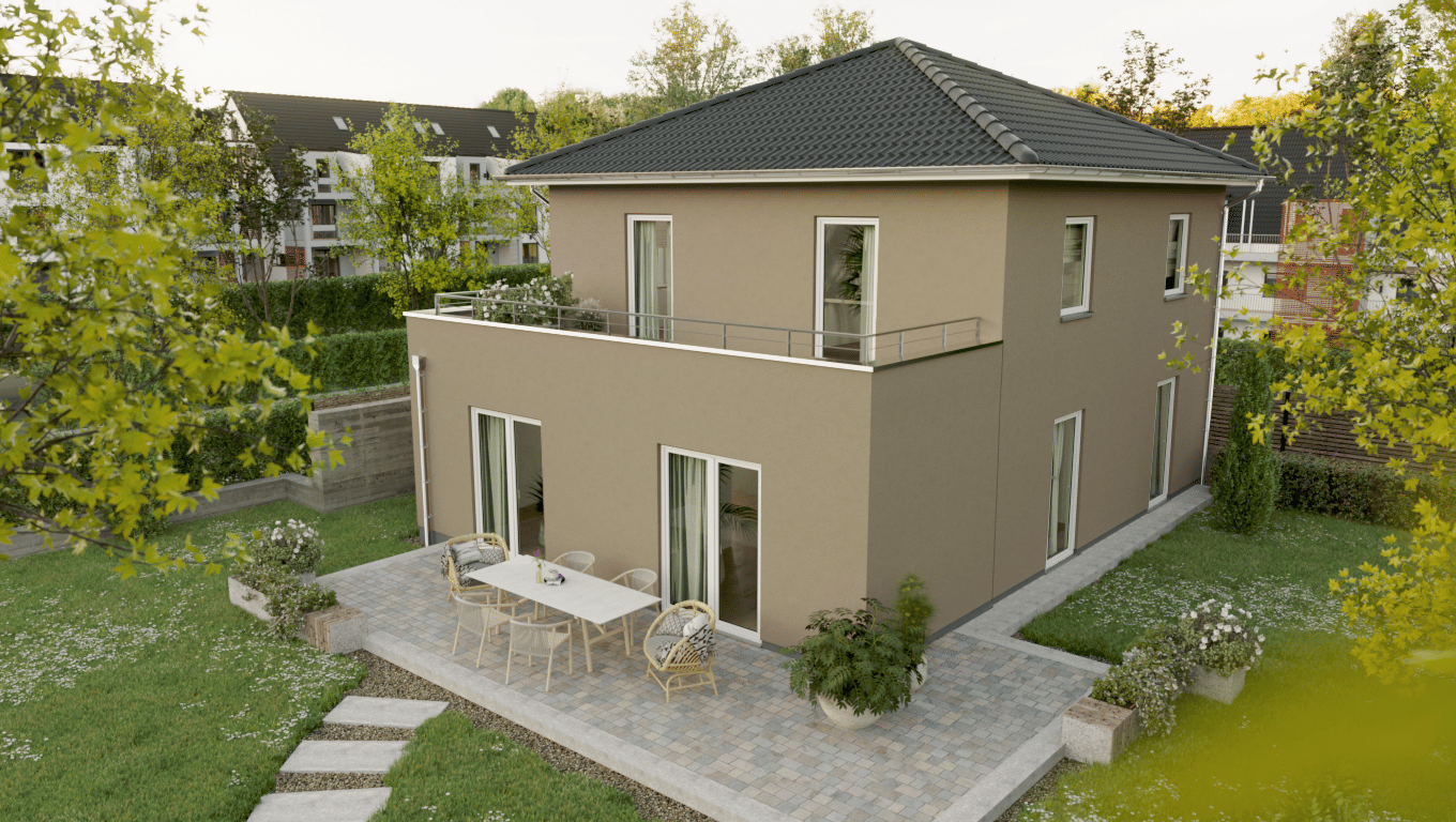 Moderne Optik und funktionaler Grundriss - die Stadtvilla mit Staffelgeschoss – Bad Salzuflen – Bild 1 von 9